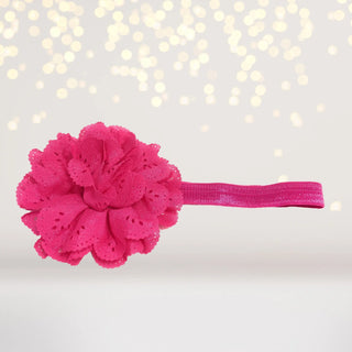 Islet Flower Baby Headband, Lace Flower Infant Headband