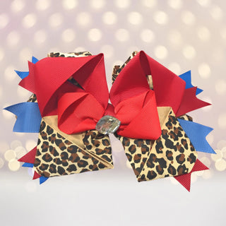 Jumbo Boutique Hair Bow with Bling Stone