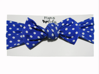 Nursery Rhymes Blue Polka Dot Headband