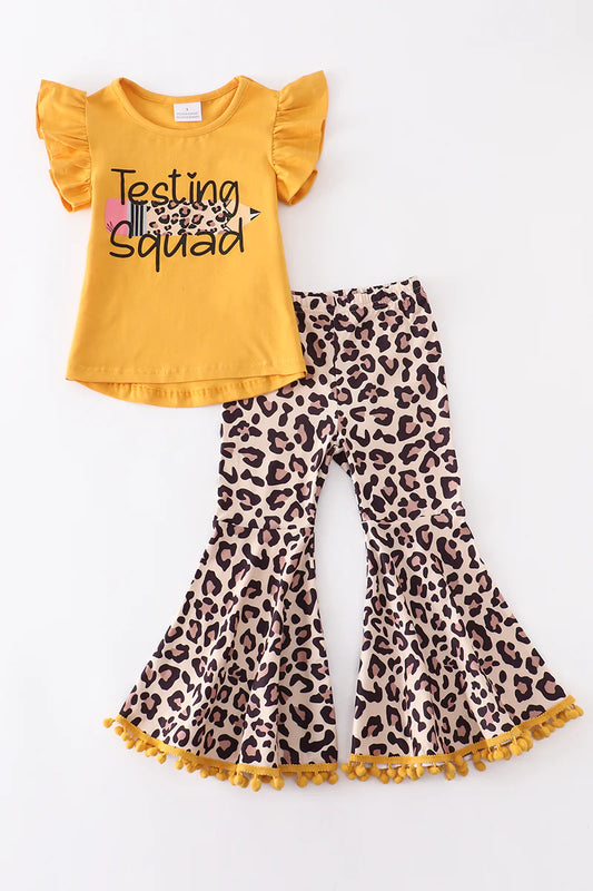 Testing Squad Leopard Bell Pant Set