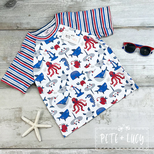 Summer Sea Life Boys Shirt