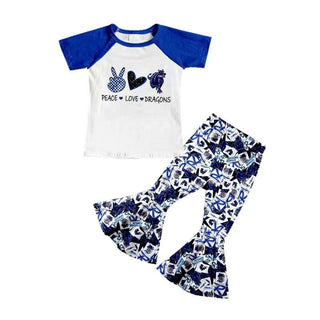 Girl's School Spirit Bell Pants Set