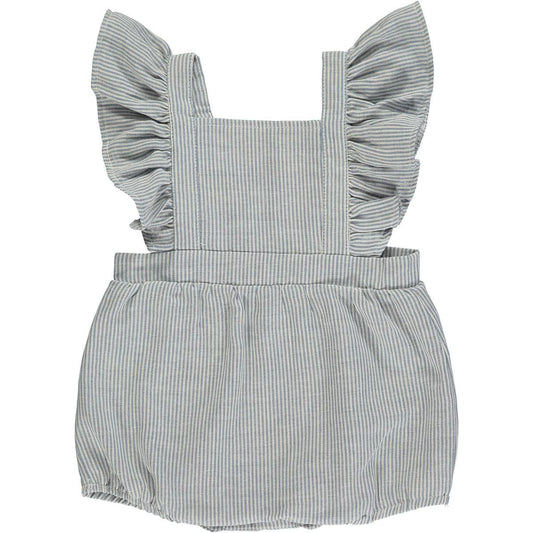 Janie Romper in blue stripe