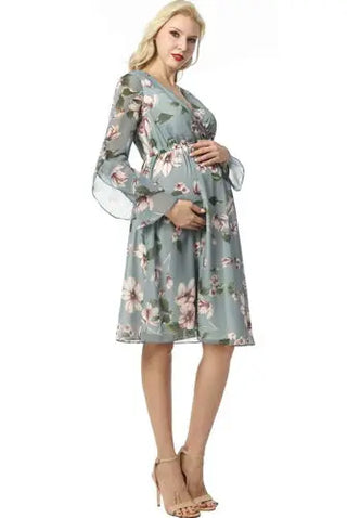 Salena Maternity Floral Print Dress