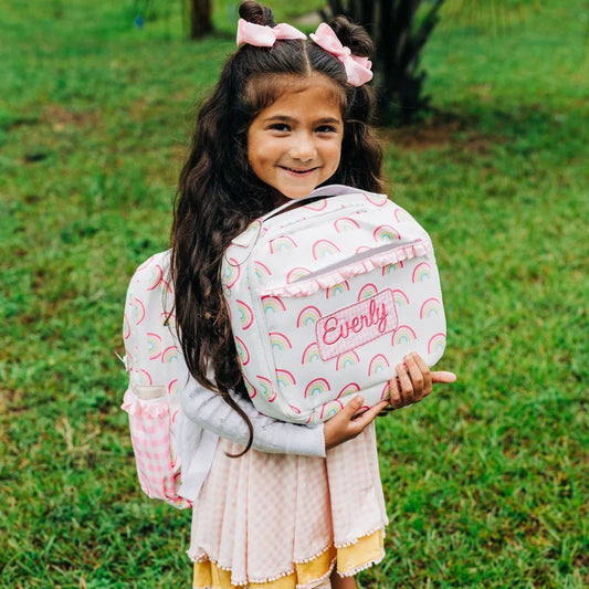 Rainbow Ruffle Lunch Tote